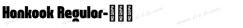 Hankook Regular字体转换